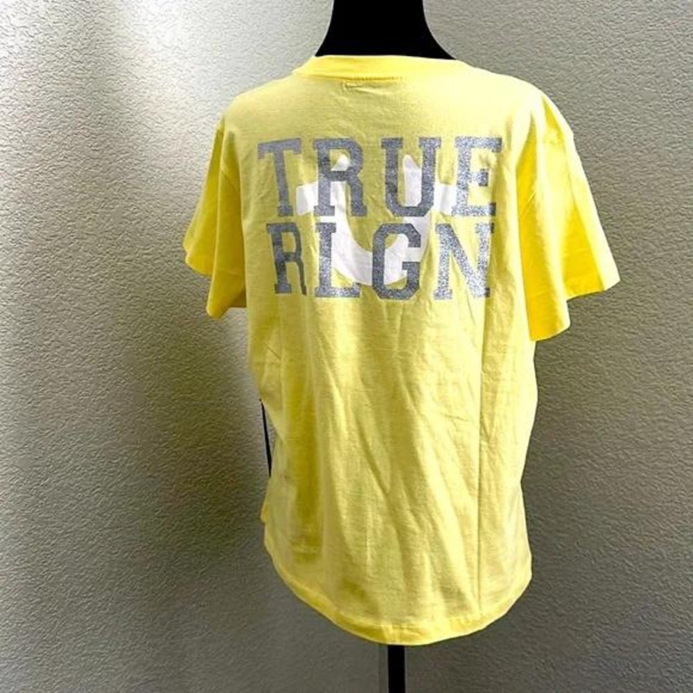 Yellow True Religion Women's T-Shirt - Picture 2 of 2